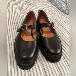 Madewell The Freya Platform Lugsole Mary Jane